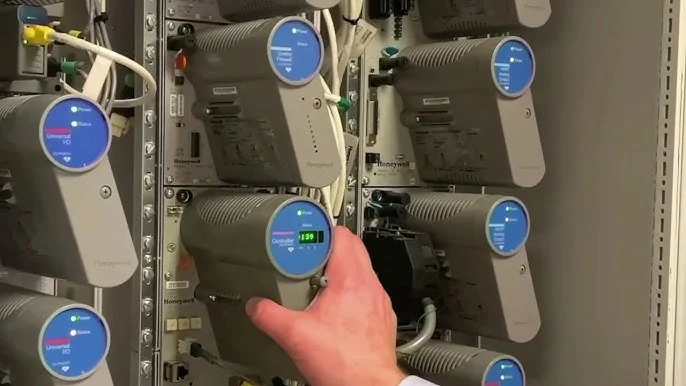 Installed Honeywell Series C controllers used with the Experion control platform
